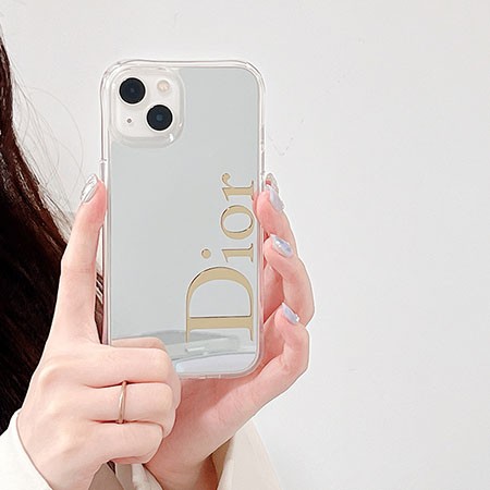 鏡付き iphone14ケース Dior