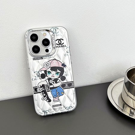 iphone 14 シャネル風 スマホケース 
