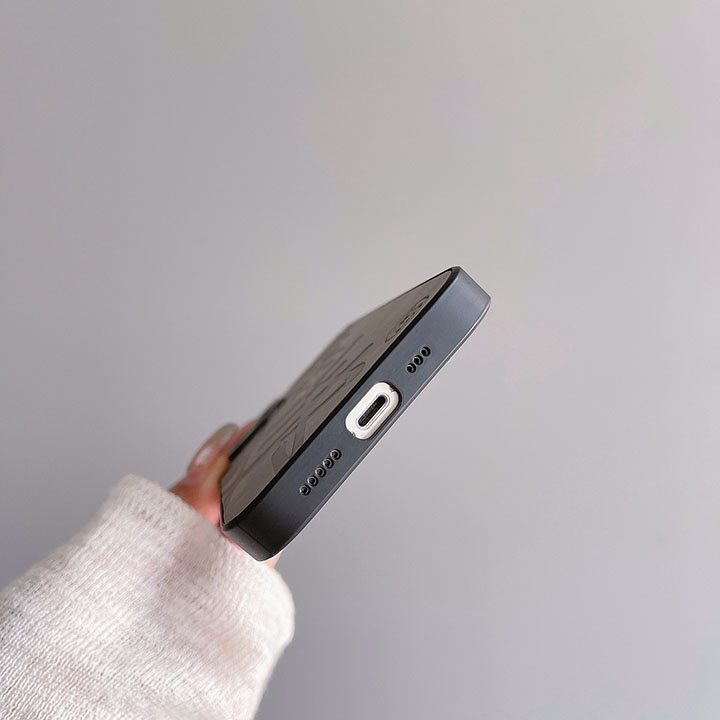 iPhone14pro カバー ス テューシー 高質革貼