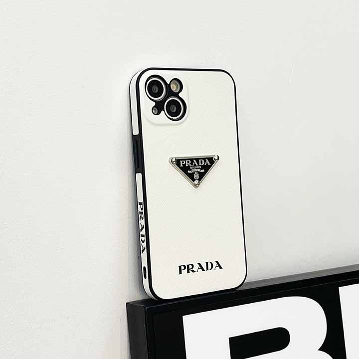 プラダ 金属ロゴ付き iPhone 14promax カバー