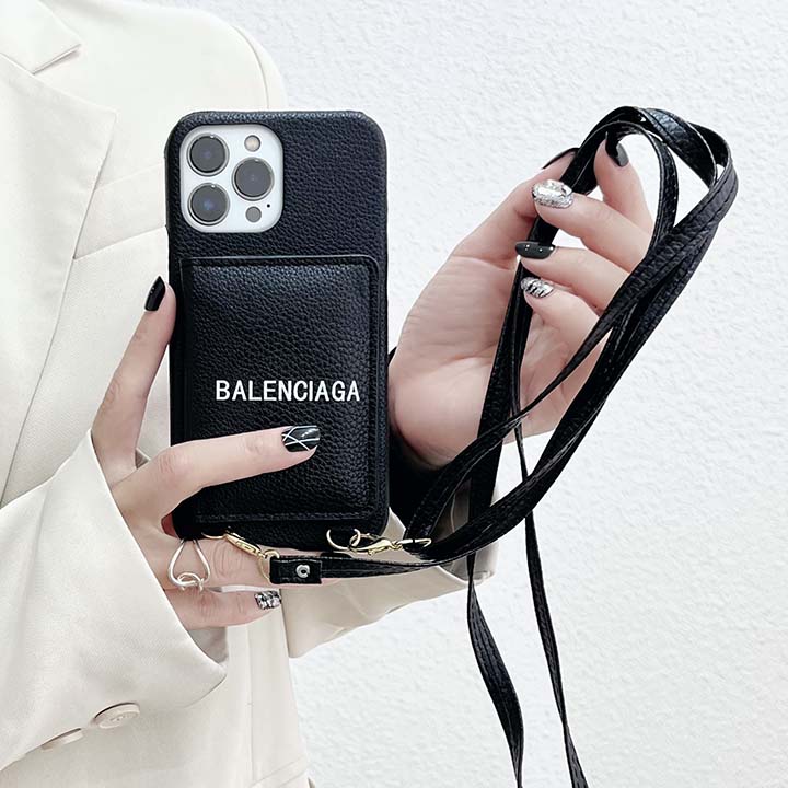 Balenciaga 肩掛け iphone 14携帯ケース